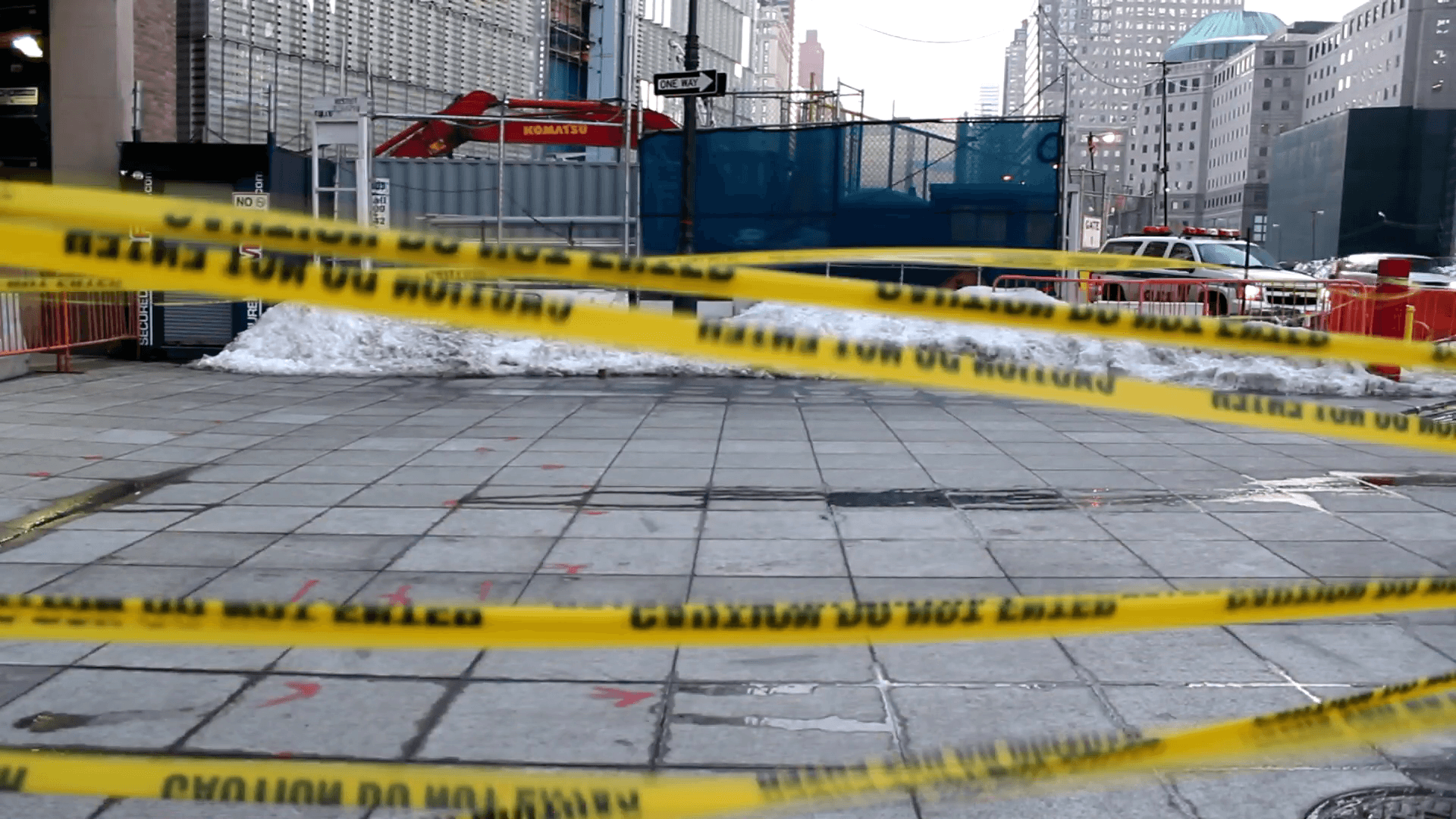 Flâneur — WTC con cinta amarilla