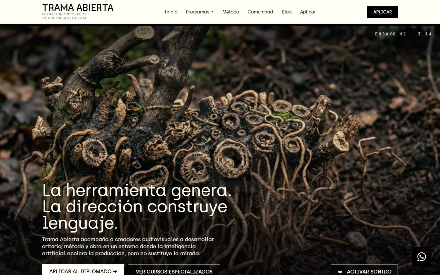 Trama Abierta — captura 1