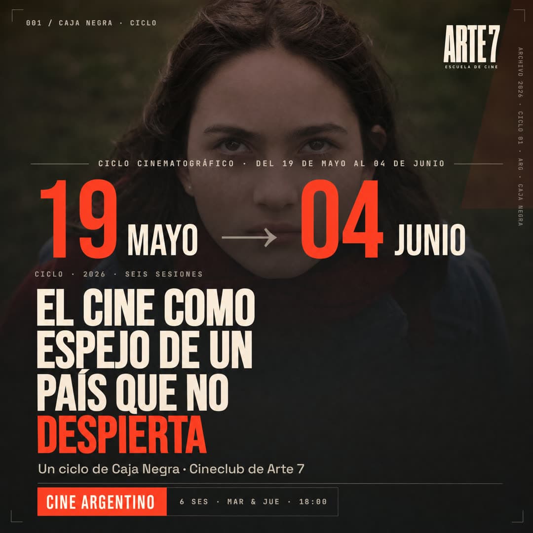 Cover ciclo Cine Argentino · Caja Negra Cineclub de Arte 7